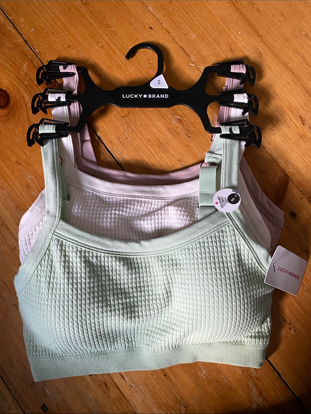 Lucky Brand Ribbed Seamless Bralette Tank 3 pack priced $72 NWT size small